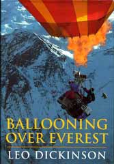 Everest Book - Ballooning Over Everest - cover Everest Southwest Face from balloon